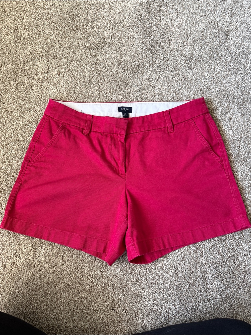 J. Crew Red Chino Shorts